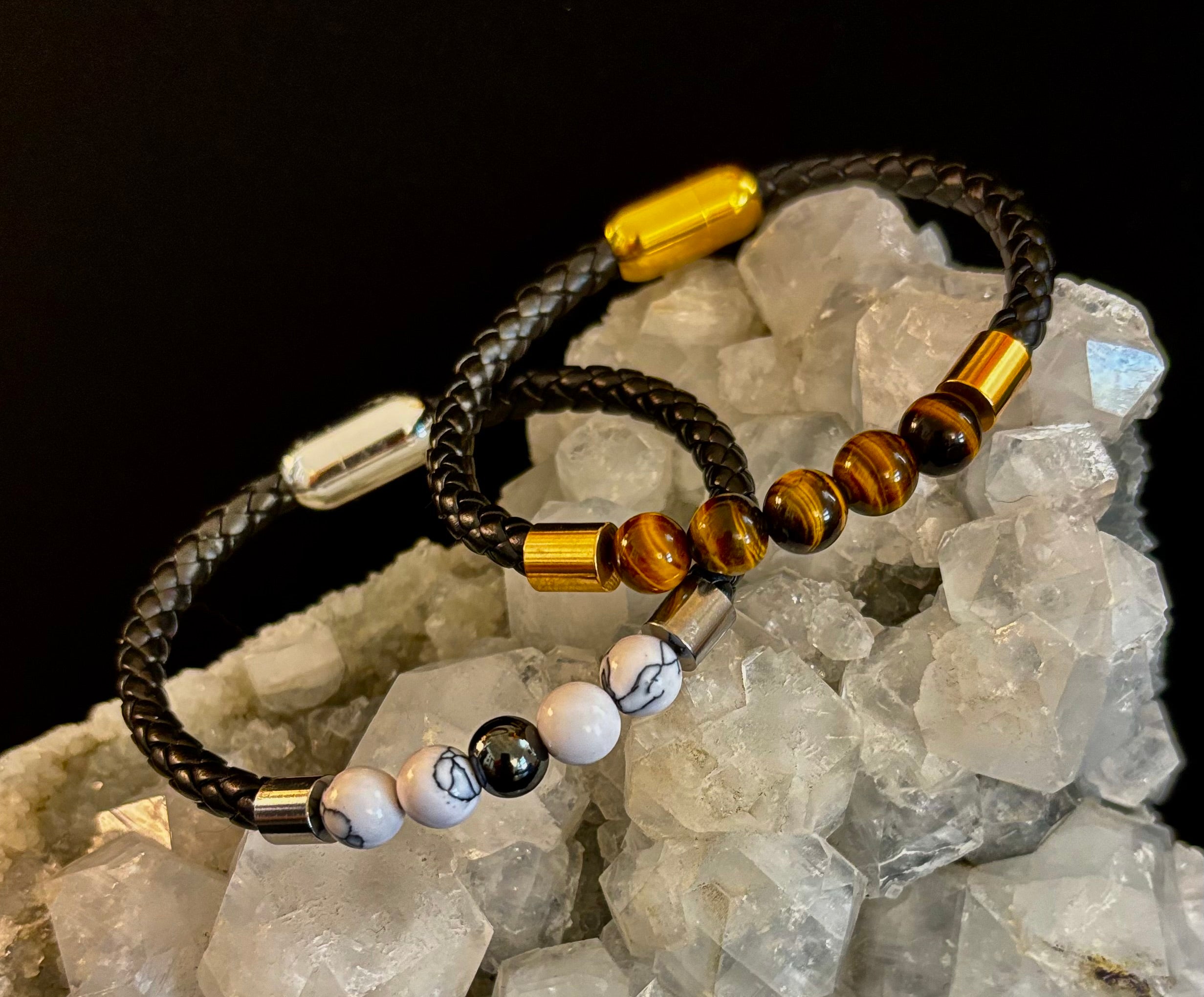 Magnetic Buckle Braided Bracelet – 4 Unique Styles - Small and Medium Wrists | | Wiccan Center