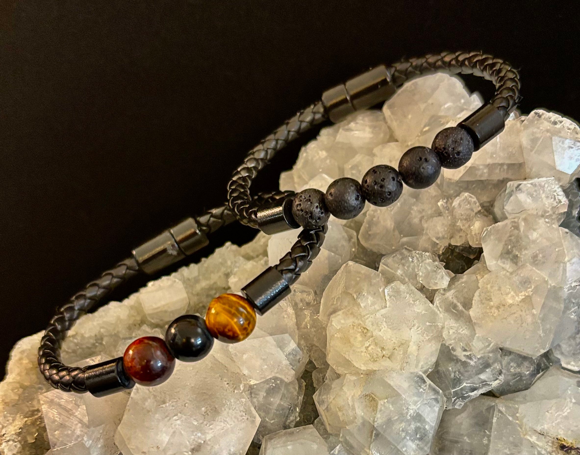 Magnetic Buckle Braided Bracelet – 4 Unique Styles - Small and Medium Wrists | | Wiccan Center