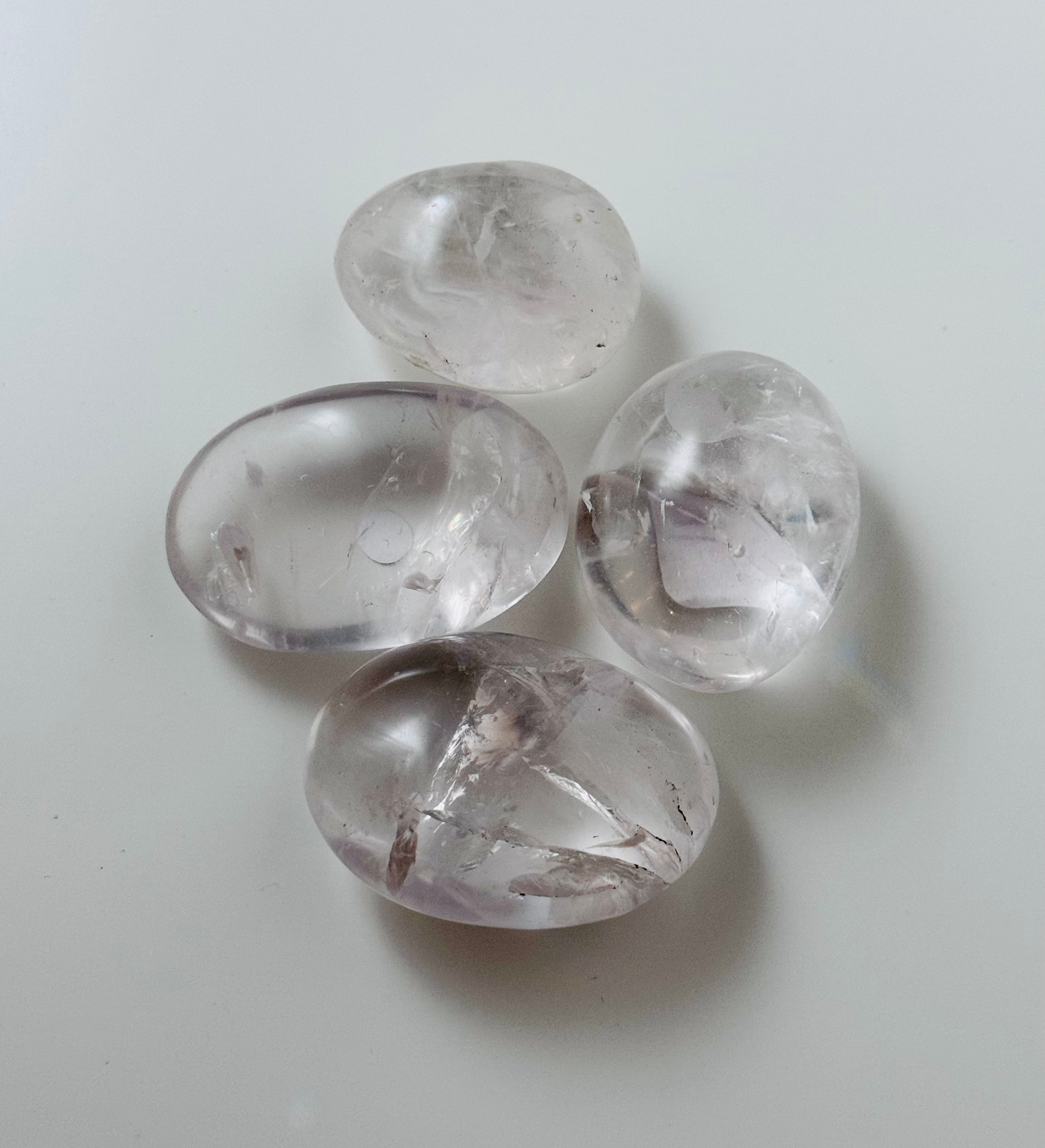 Clear Quartz Palm Stones/Hearts | | Wiccan Center