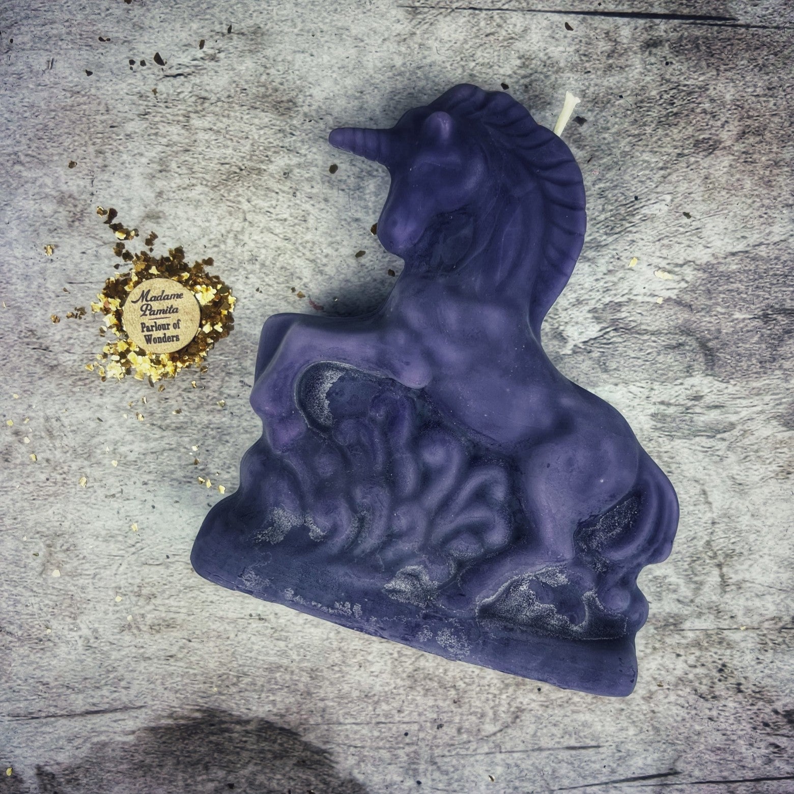 Beeswax Enchanted Unicorn Spell Candle - Manifestation & Wishes Magic | Beeswax Candle | Wiccan Center