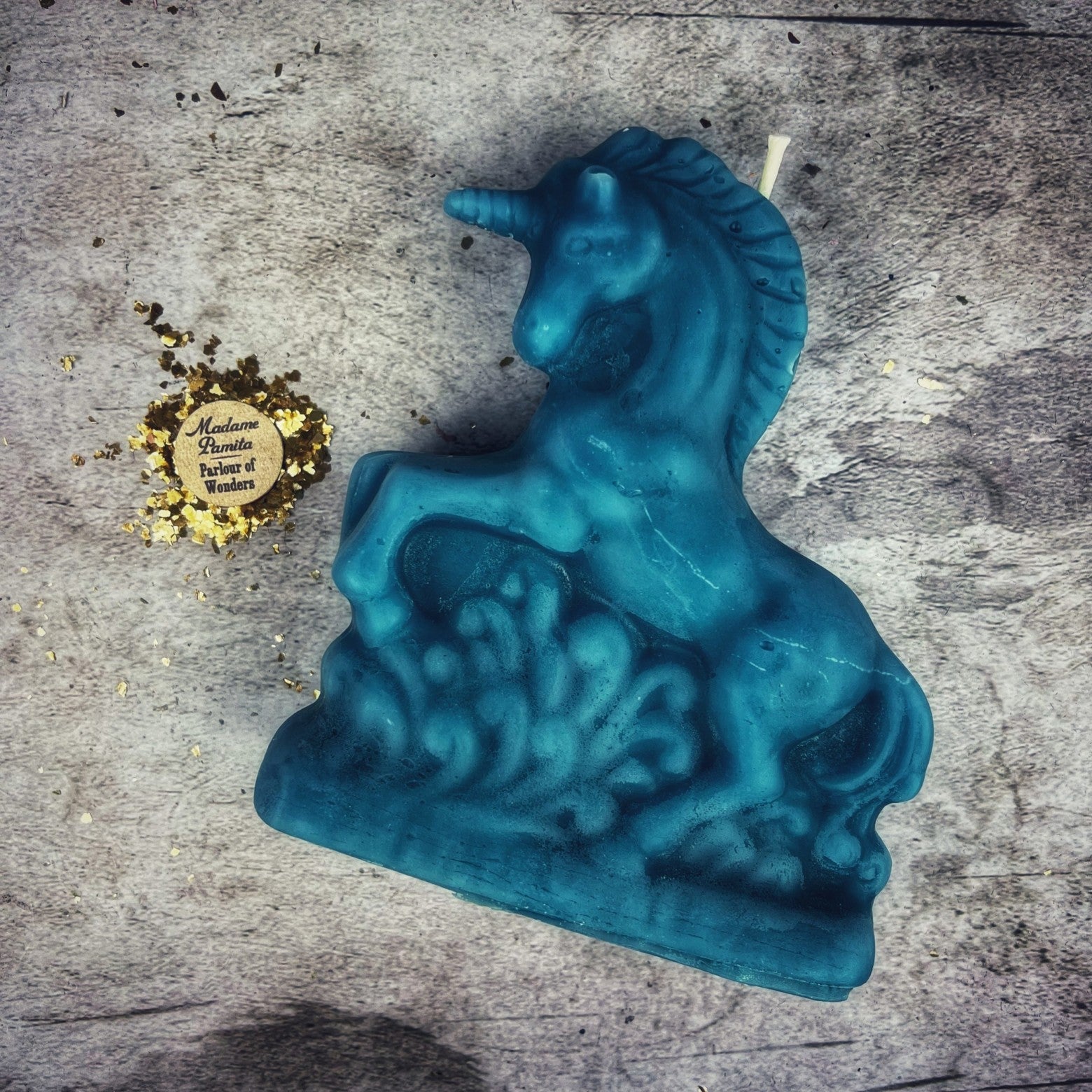Beeswax Enchanted Unicorn Spell Candle - Manifestation & Wishes Magic | Beeswax Candle | Wiccan Center