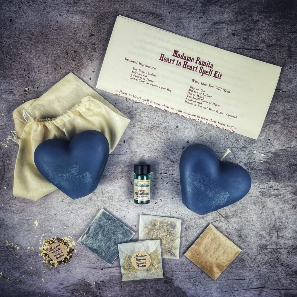 Heart to Heart Candle Spell Kit - Love Connection & Reconciliation Magic | Candle Spell Kit | Wiccan Center