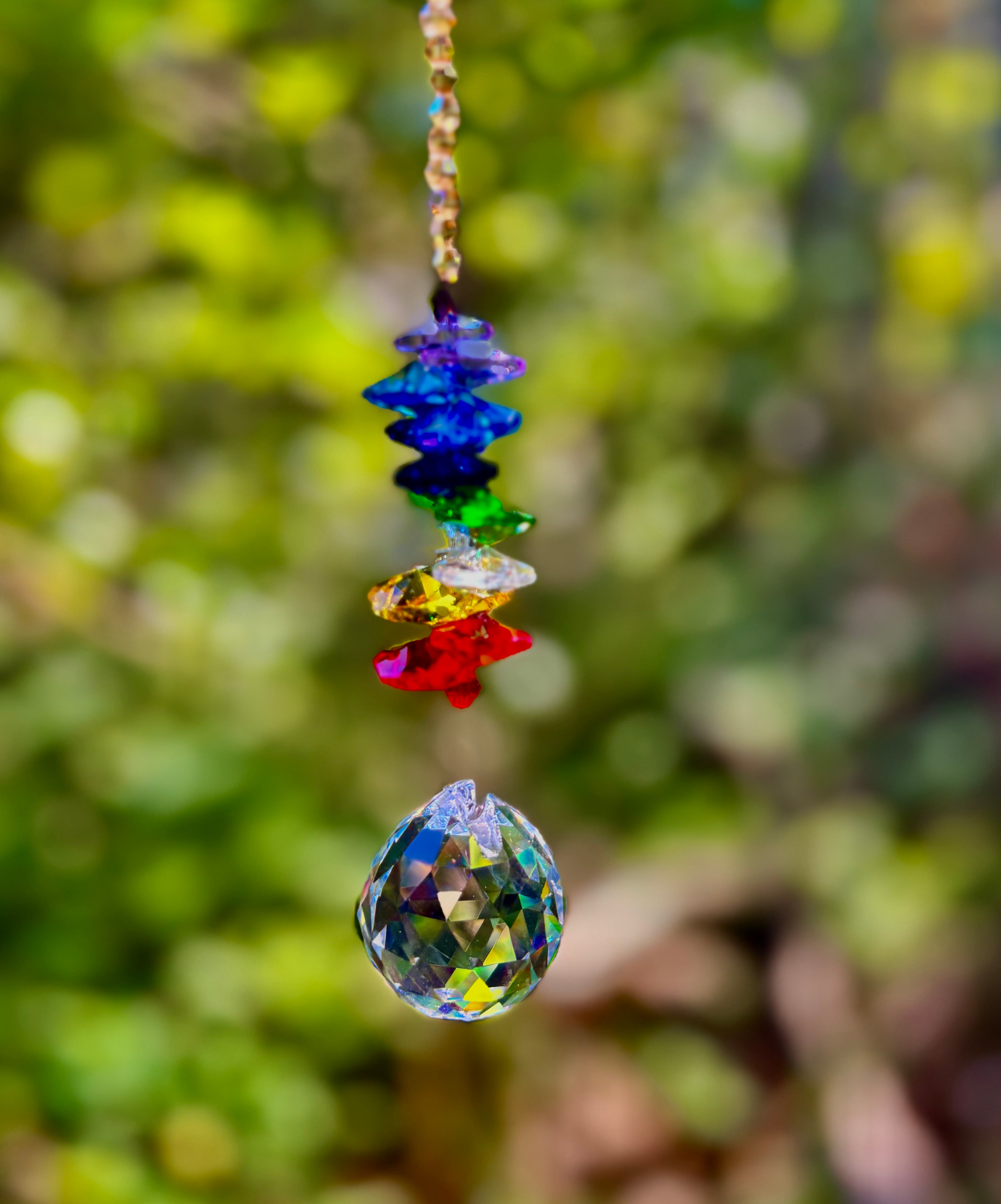 Crystal 7 Chakra Sun Catcher– Balance, Harmony & Global Energy