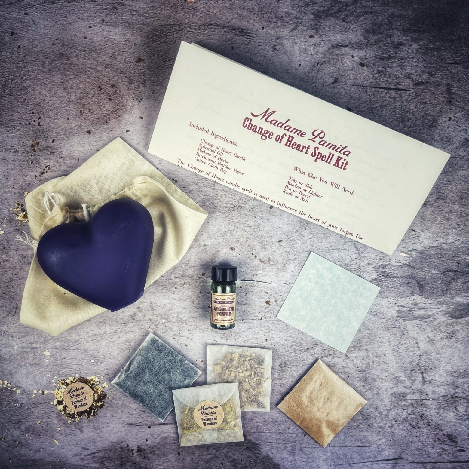 Change of Heart Candle Spell Kit - Love Reconciliation & Emotional Healing | Candle Spell Kit | Wiccan Center