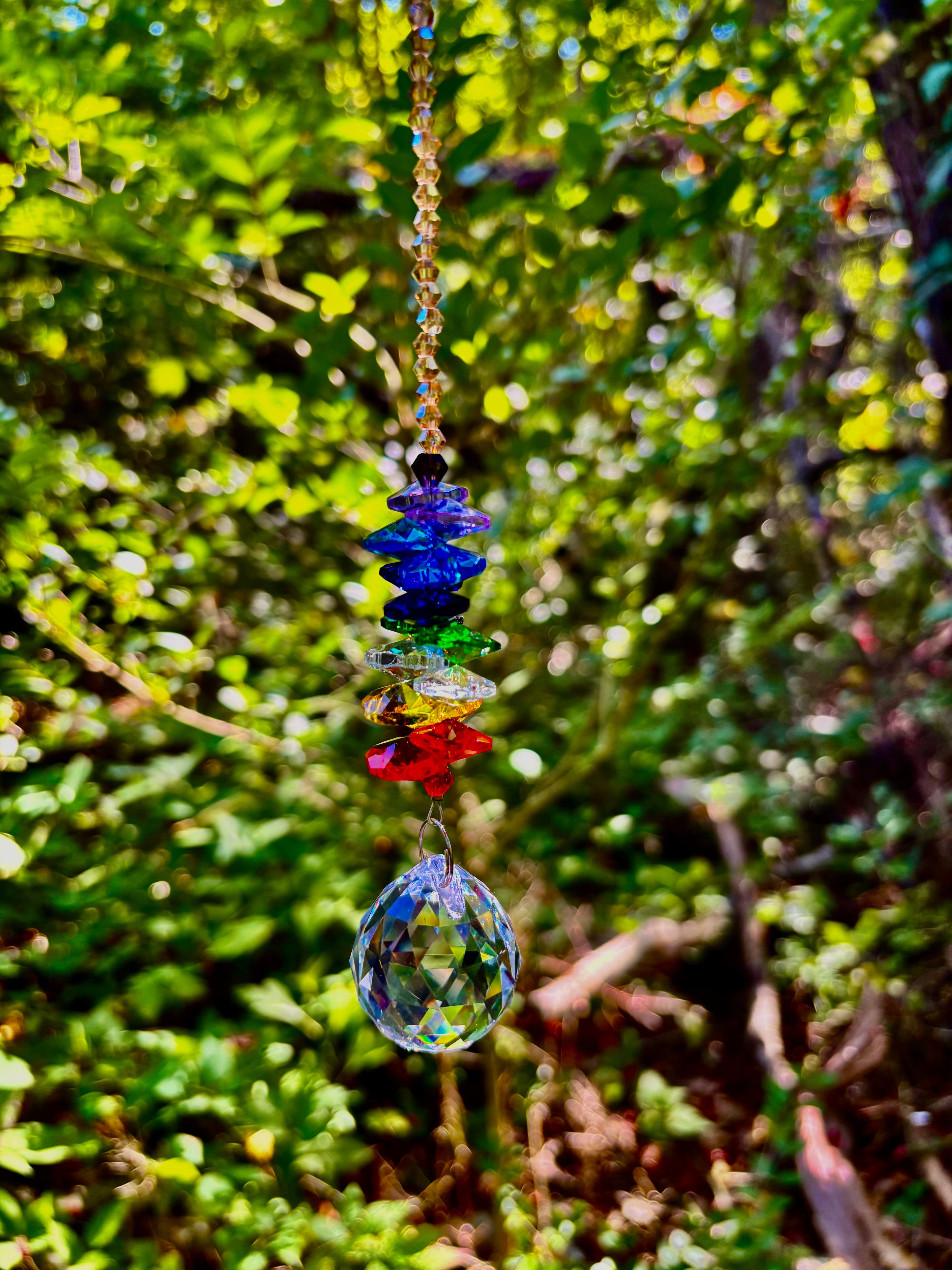 Crystal 7 Chakra Sun Catcher– Balance, Harmony & Global Energy