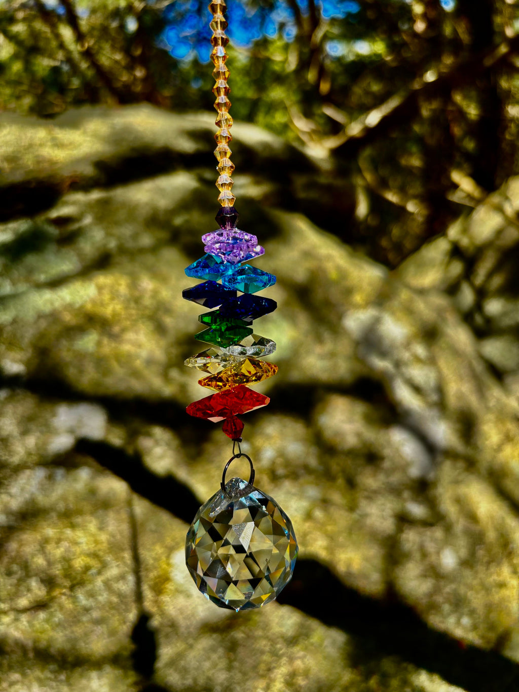 Crystal 7 Chakra Sun Catcher– Balance, Harmony & Global Energy