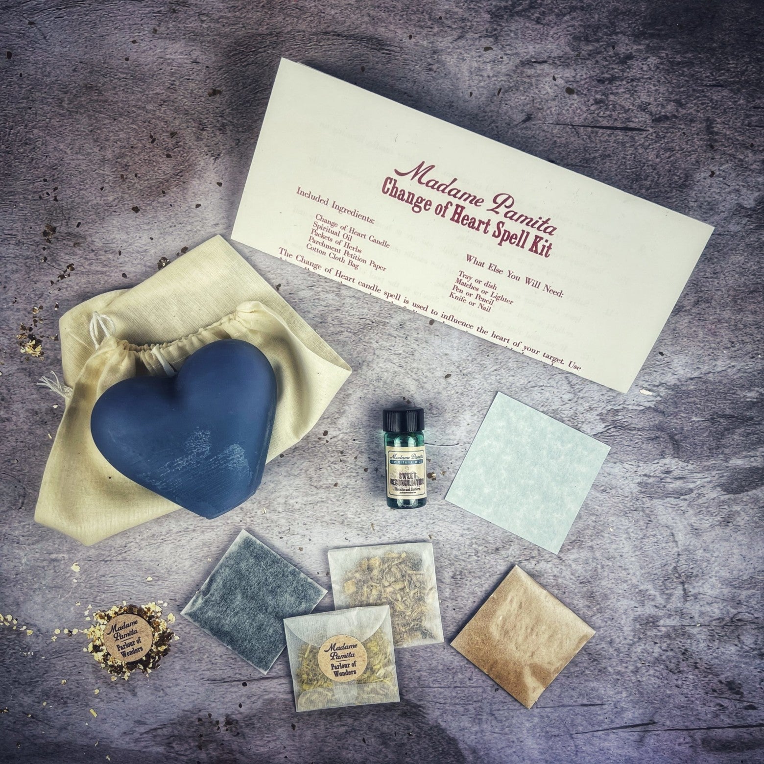 Change of Heart Candle Spell Kit - Love Reconciliation & Emotional Healing | Candle Spell Kit | Wiccan Center