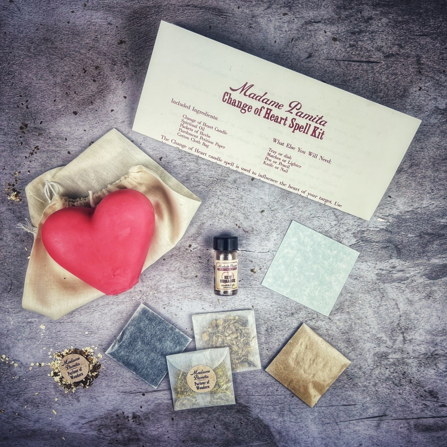 Change of Heart Candle Spell Kit - Love Reconciliation & Emotional Healing | Candle Spell Kit | Wiccan Center