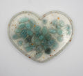 Resin Crystal Chip Heart Tray Lipped | | Wiccan Center