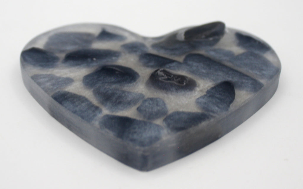 Resin Crystal Chip Heart Tray Flat | | Wiccan Center