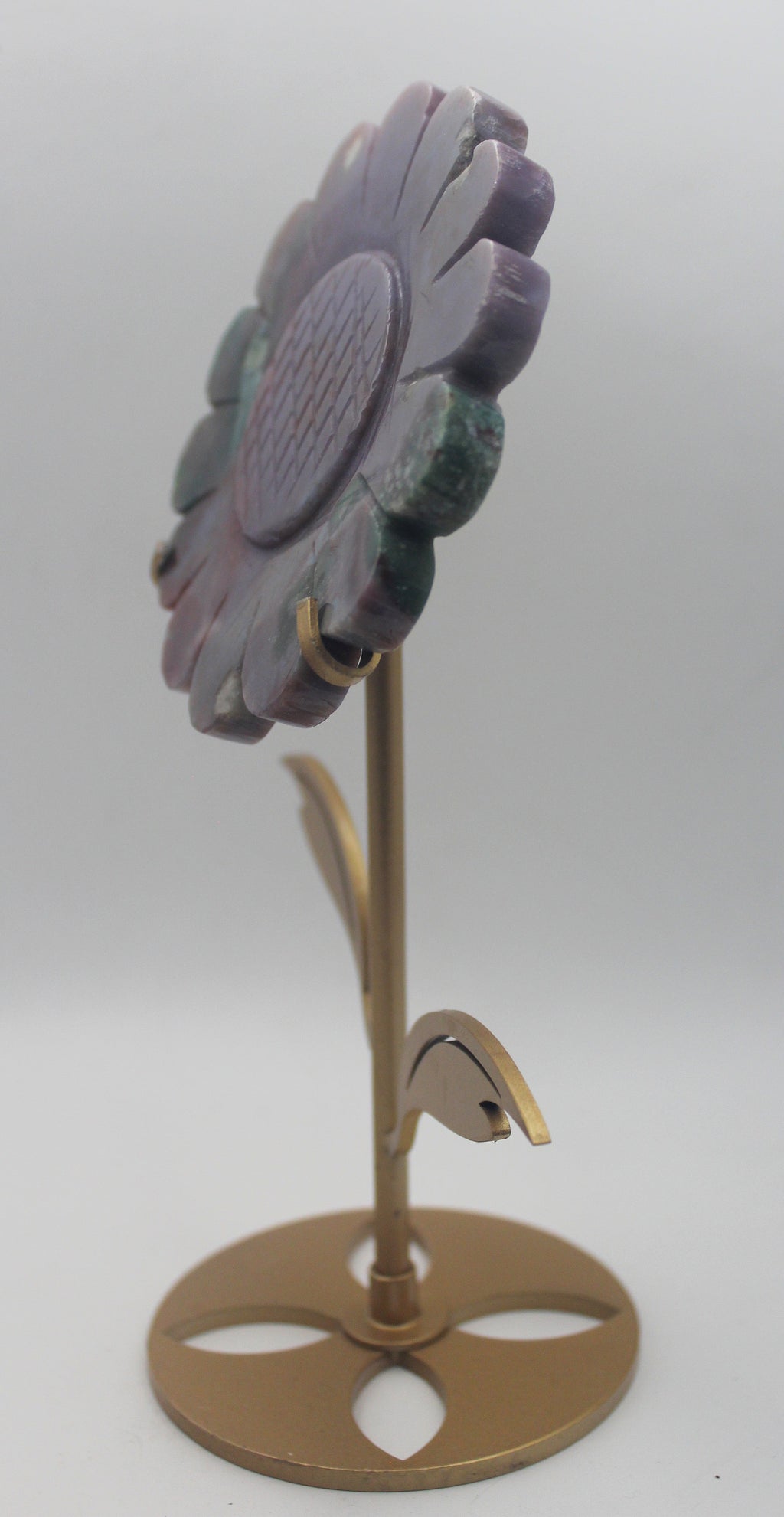 Crystal Sunflower Carving with Metal Stand – Joyful Energy & Meaningful Décor | | Wiccan Center