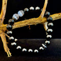 Energy Shield Bracelet – Black Obsidian & Selenite Protection Bracelet | | Wiccan Center