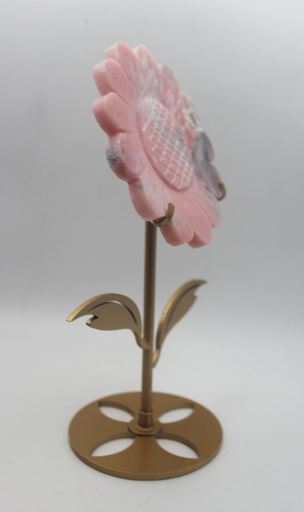 Crystal Sunflower Carving with Metal Stand – Joyful Energy & Meaningful Décor | | Wiccan Center