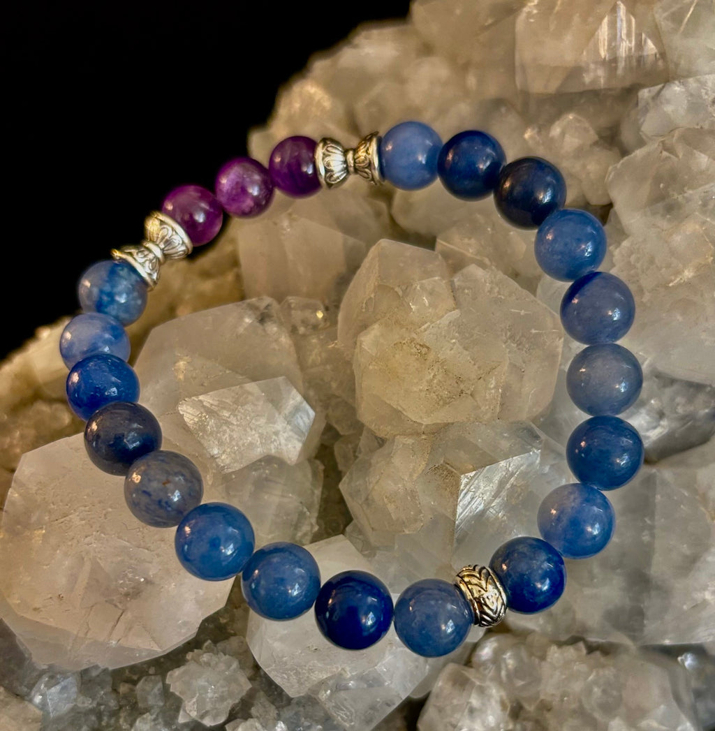 Calm Mind Bracelet – Amethyst & Blue Aventurine Anxiety Support | | Wiccan Center