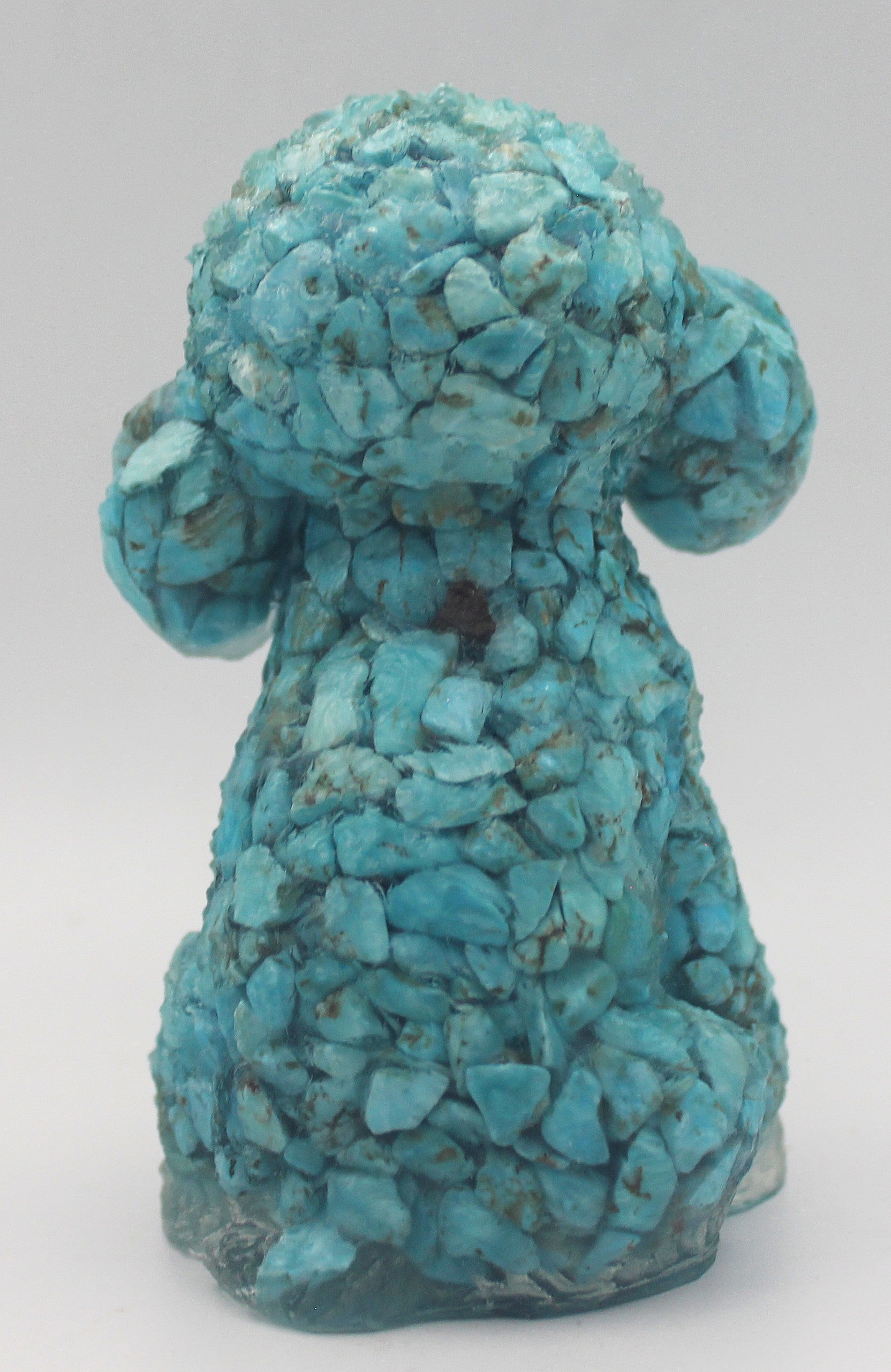 Resin Crystal Chip Poodle Figurine – Turquoise or Lapis Lazuli | | Wiccan Center