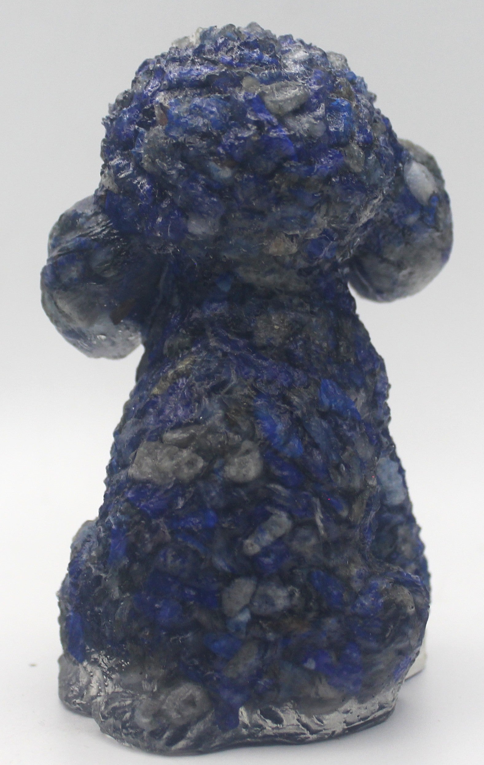 Resin Crystal Chip Poodle Figurine – Turquoise or Lapis Lazuli | | Wiccan Center