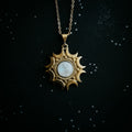 Lunar Witch Necklace - Rainbow Moonstone Pendant | Necklace | Wiccan Center