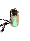 Glow in the Dark Ghost in a Bottle Necklace