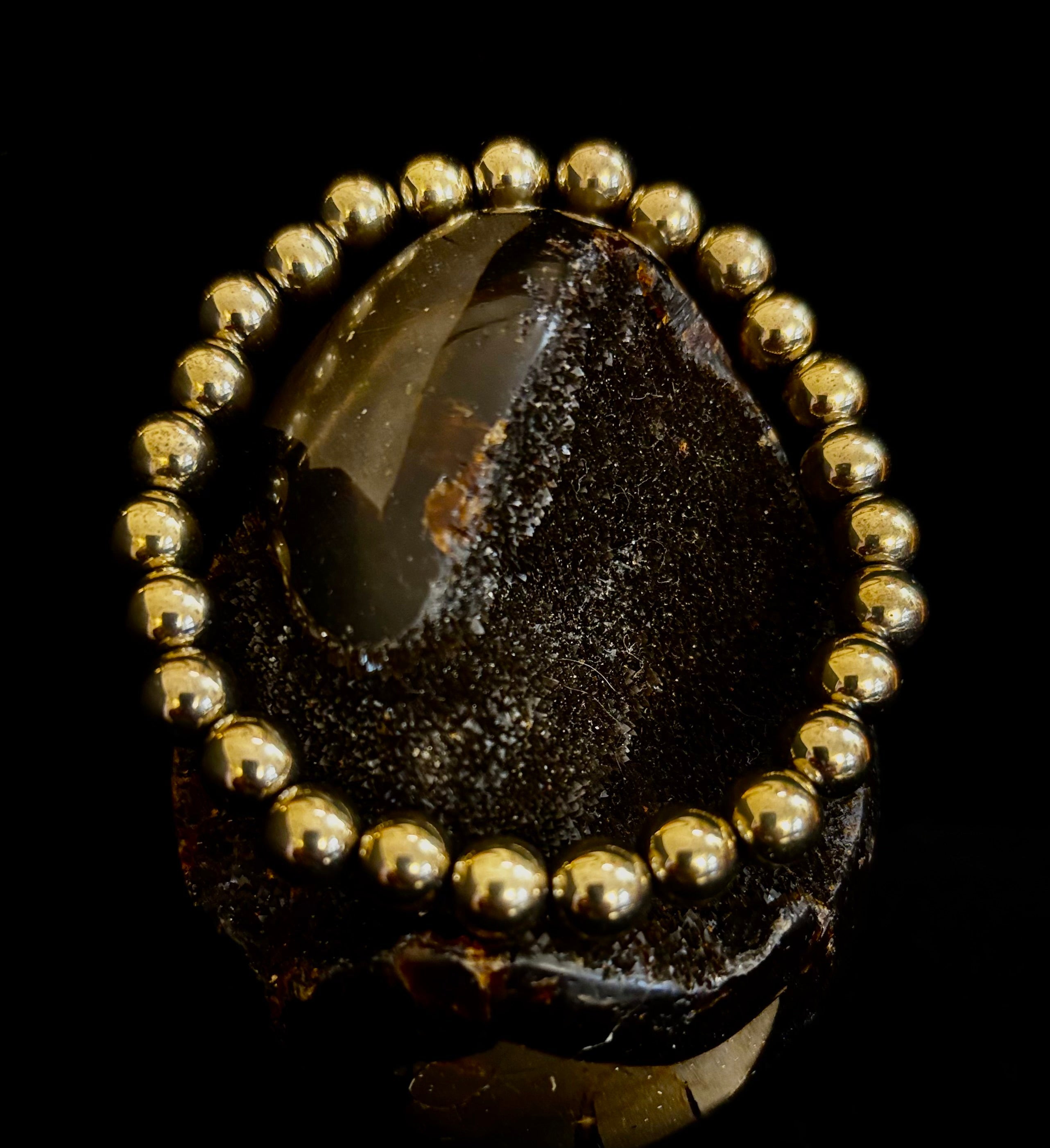 Golden Hematite Healing Bracelet – Strength • Confidence • Balance (8mm or 10mm, Medium Wrists) | | Wiccan Center