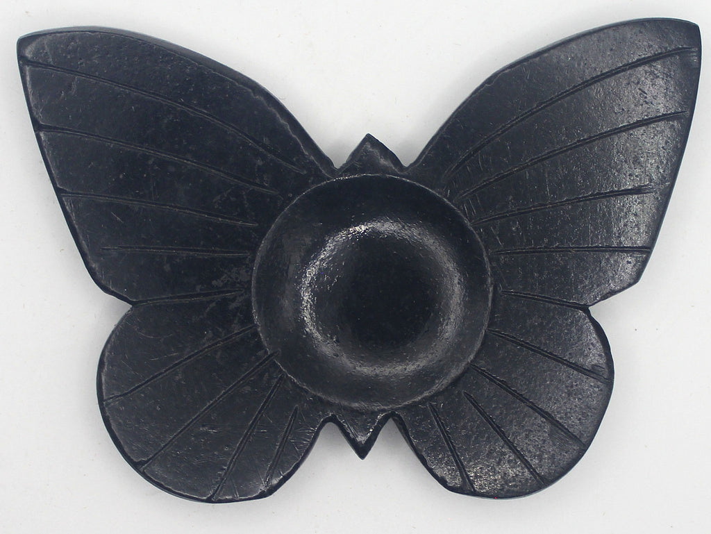 Black Jasper Butterfly Dish | | Wiccan Center