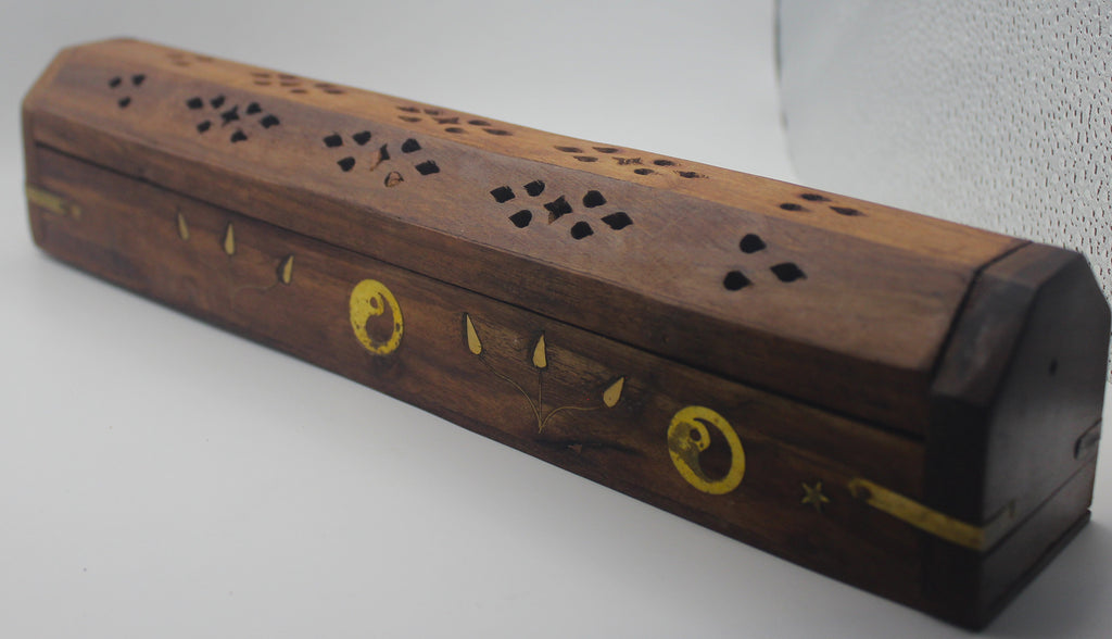 Coffin Incense Burner with Hidden Compartment | | Wiccan Center