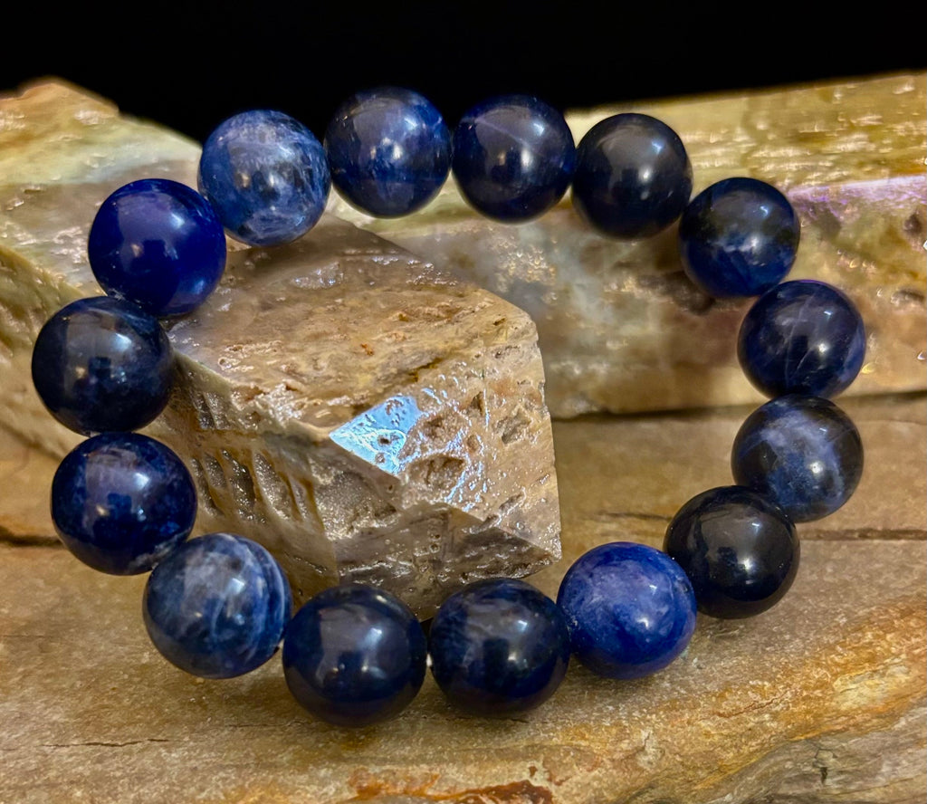 Sodalite Gemstone Bracelet – Intuition, Truth & Emotional Balance (Small to Large Wrist Size Options) | | Wiccan Center