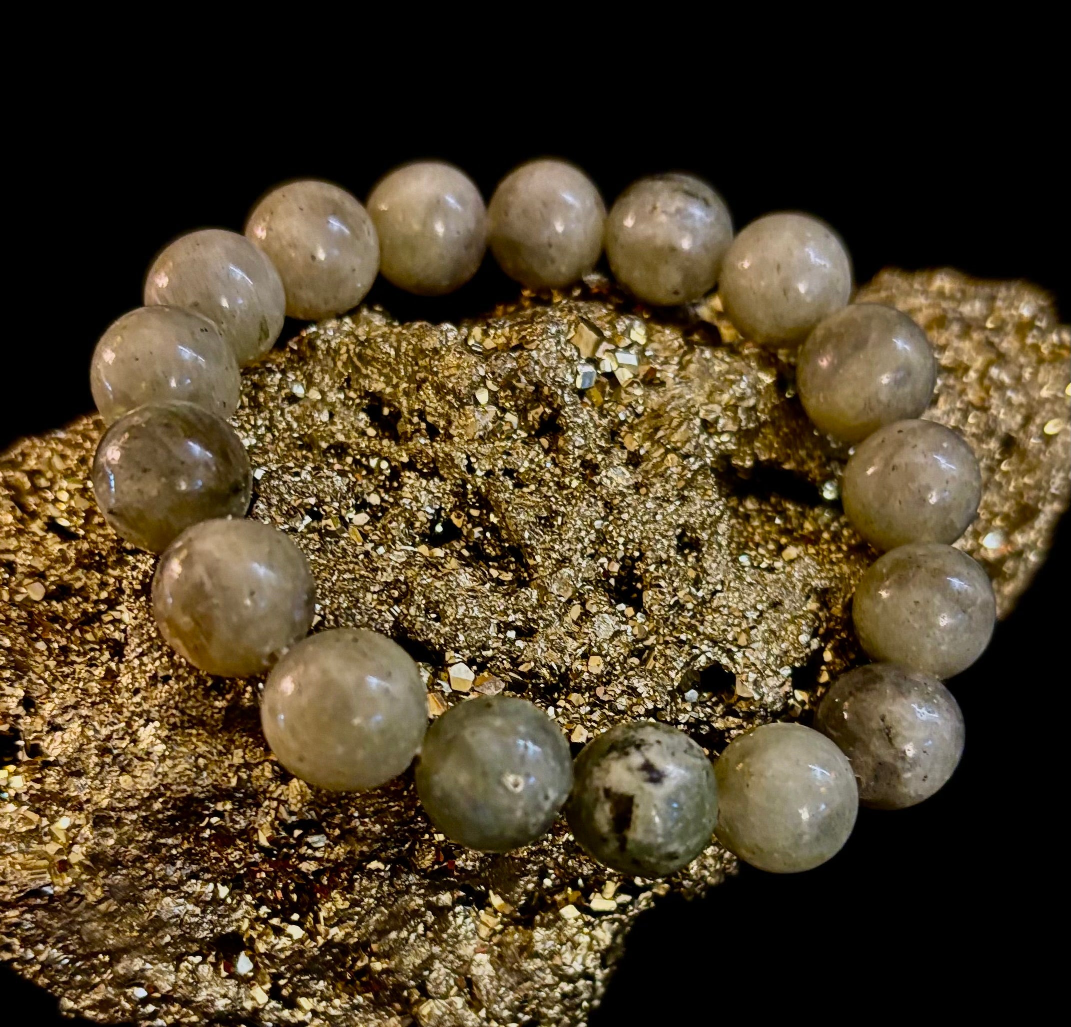 Labradorite Protection & Transformation Bracelet – 8mm, 10mm, 12mm Natural Stones | | Wiccan Center