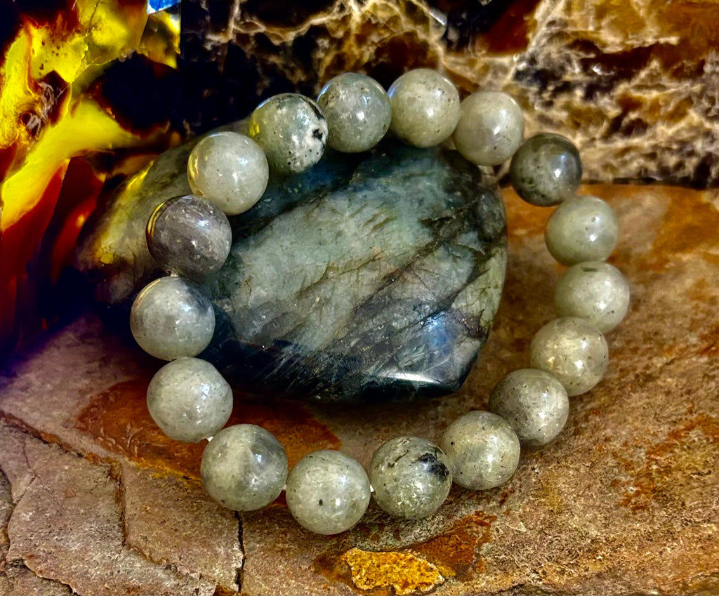 Labradorite Protection & Transformation Bracelet – 8mm, 10mm, 12mm Natural Stones | | Wiccan Center