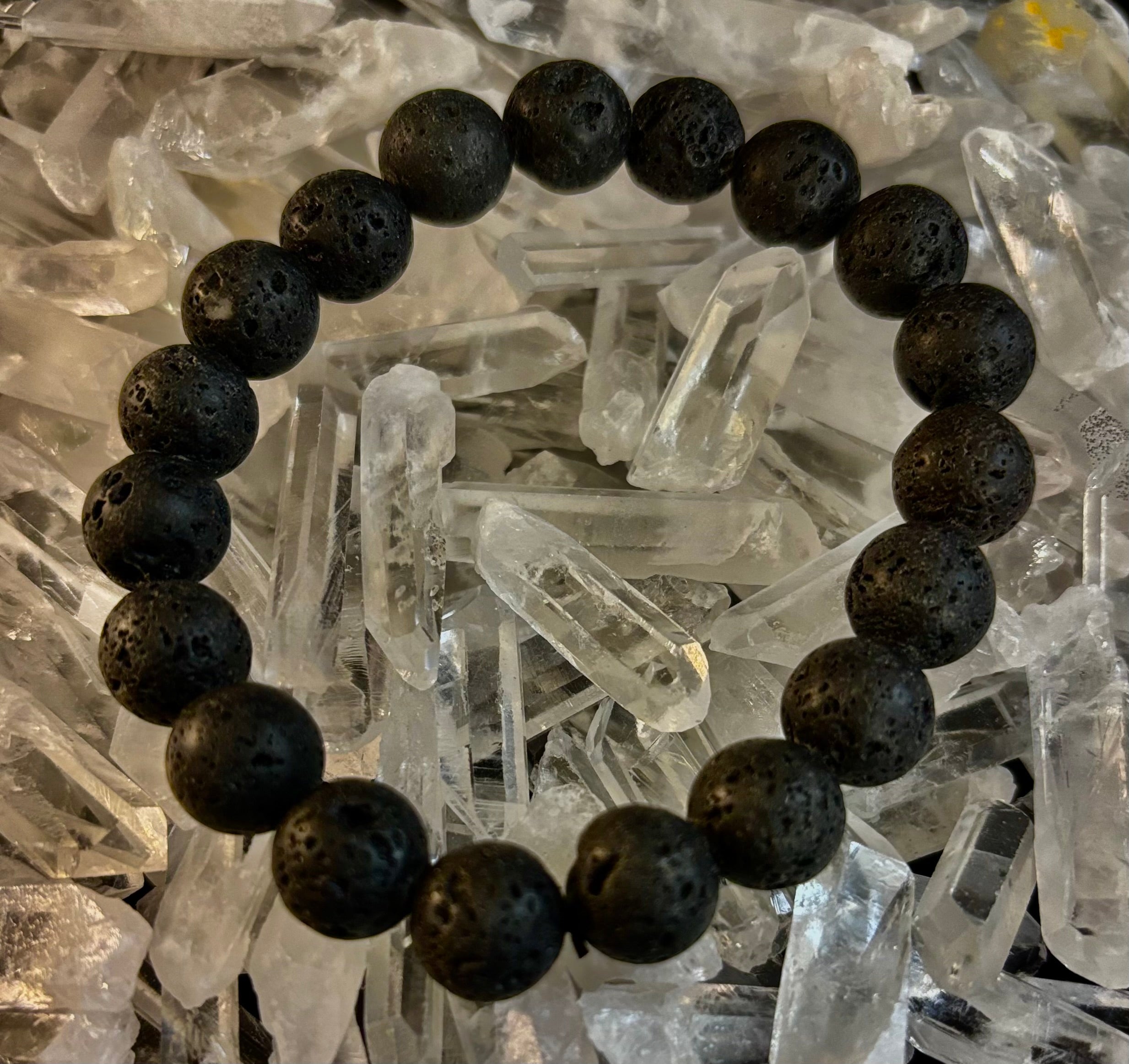 Grounded Energy Lava Rock Bracelet – Strength • Stability • Protection (10mm, Small Wrists) | | Wiccan Center