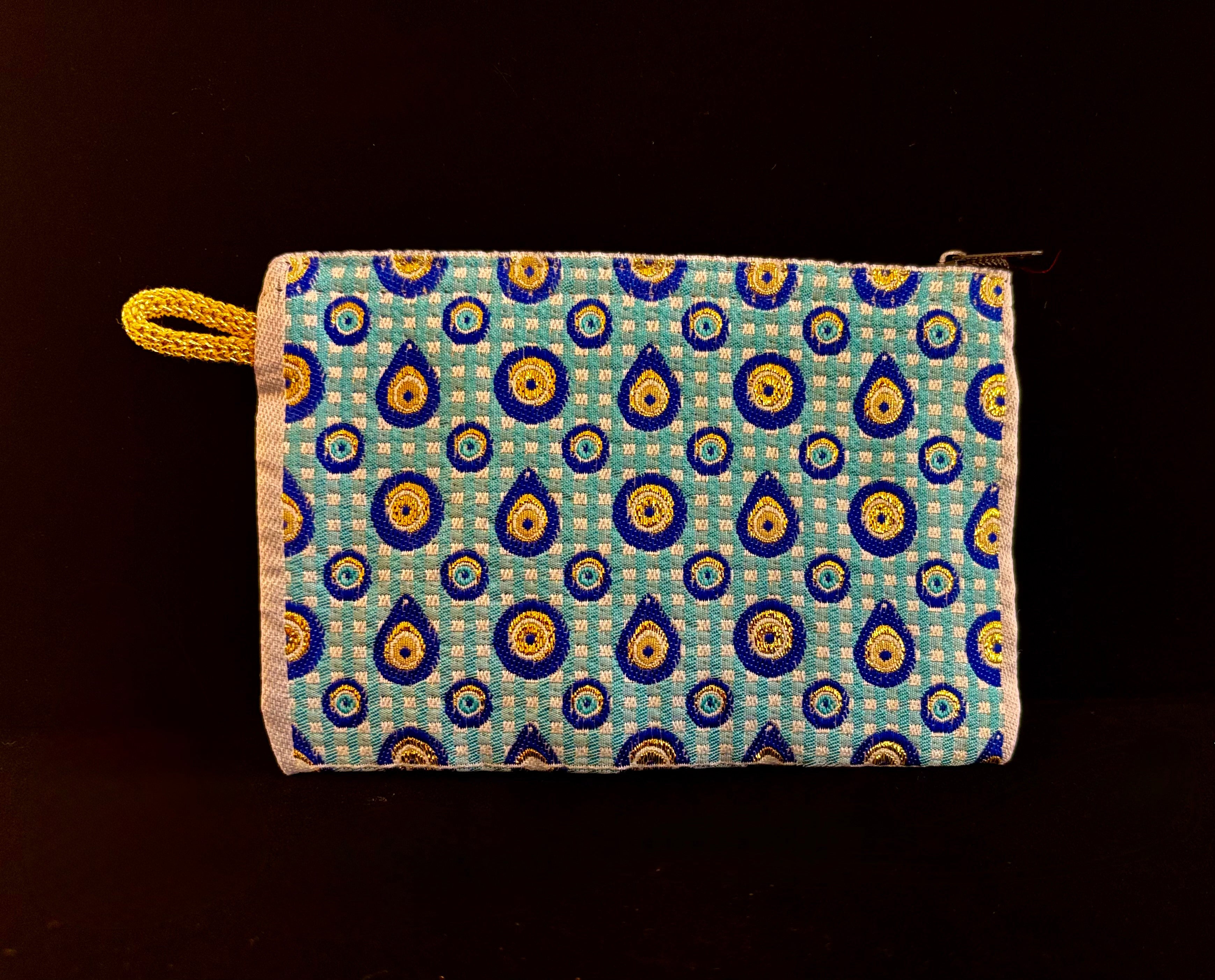 Handmade Turkish Evil Eye Coin Purse | 4x6 Fabric Pouch for Protection & Style | | Wiccan Center