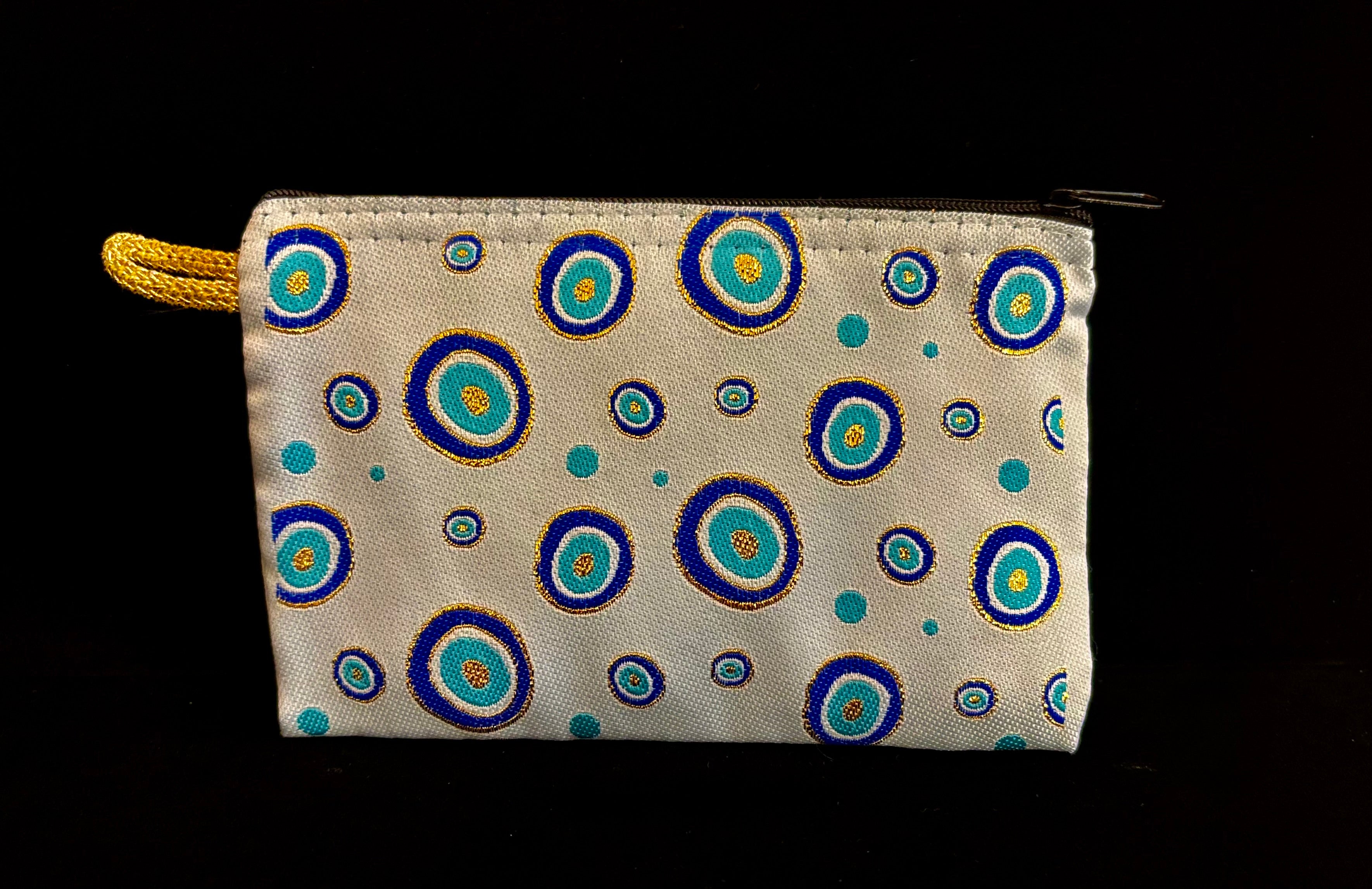 Handmade Turkish Evil Eye Coin Purse | 4x6 Fabric Pouch for Protection & Style | | Wiccan Center
