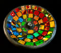 Handcrafted Mosaic Incense Burner | Rainbow Ash Catcher from Indonesia (4.75" Wide) | | Wiccan Center