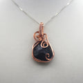 Raw Copper Apache Tears Pendant Necklace | | Wiccan Center