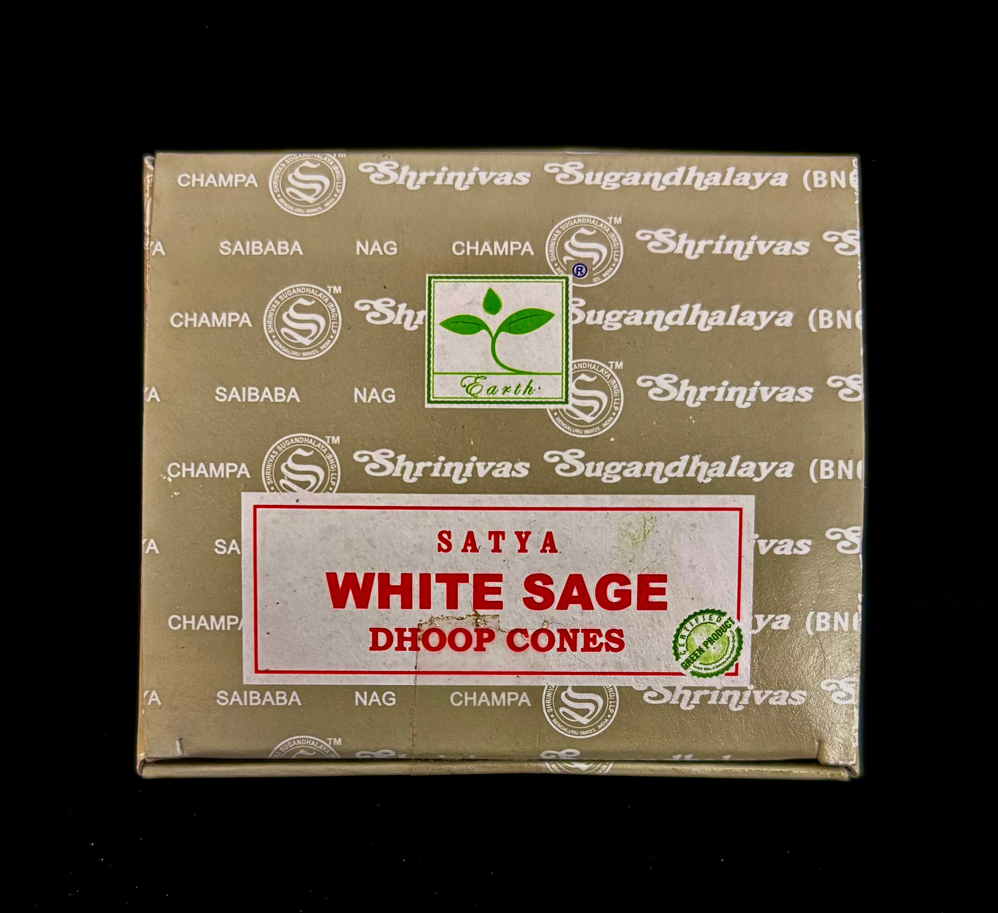 Satya Dhoop Cone Incense | 7 Fragrances from India – Nag Champa, Palo Santo, Sandalwood & More | | Wiccan Center