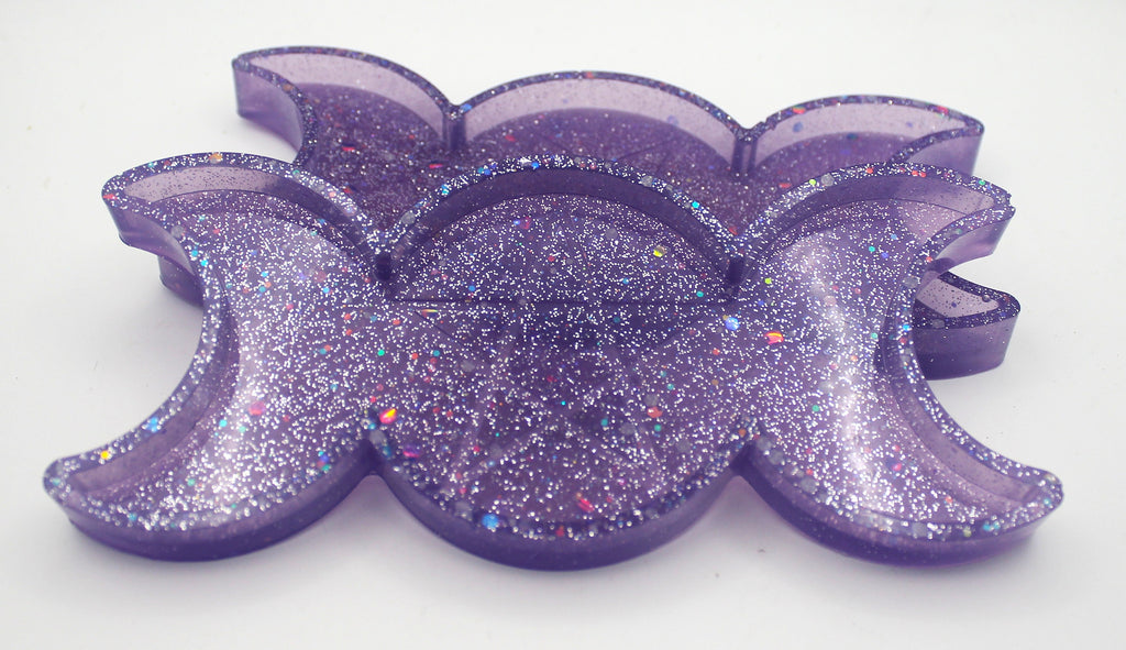 Resin Triple Moon Pentacle Star Trinket Tray | | Wiccan Center