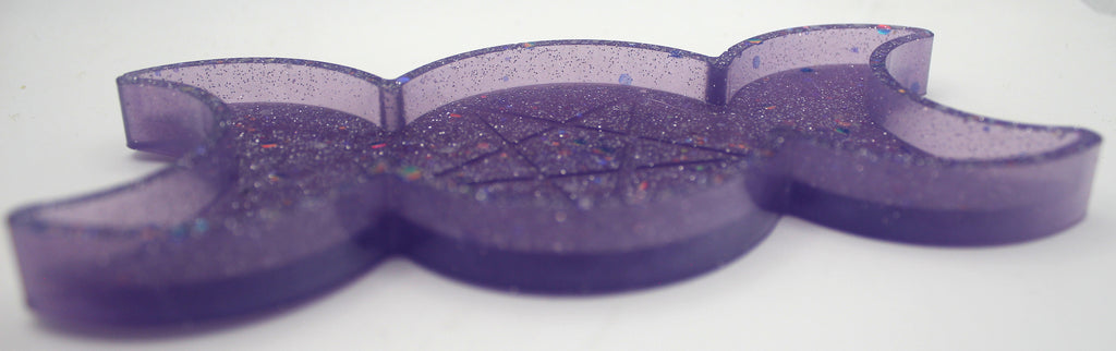 Resin Triple Moon Pentacle Star Trinket Tray | | Wiccan Center