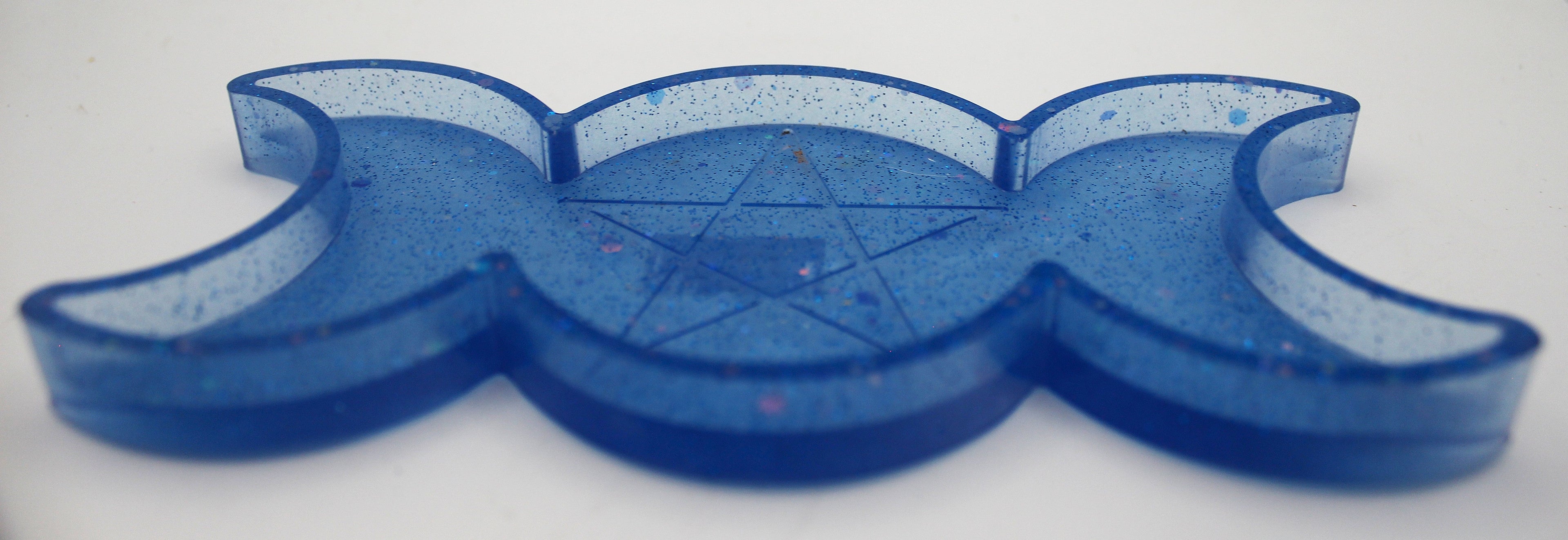 Resin Triple Moon Pentacle Star Trinket Tray | | Wiccan Center