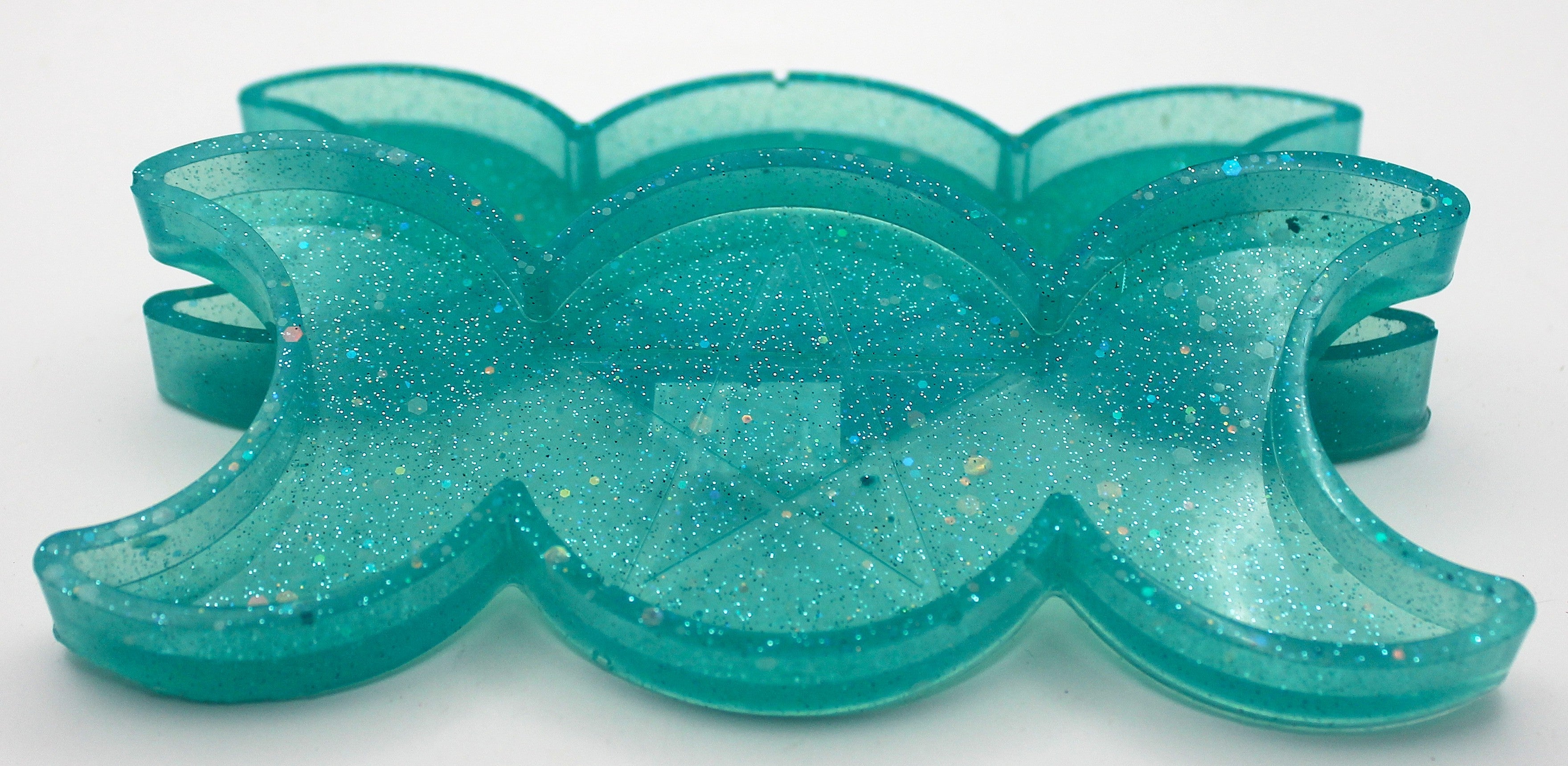 Resin Triple Moon Pentacle Star Trinket Tray | | Wiccan Center