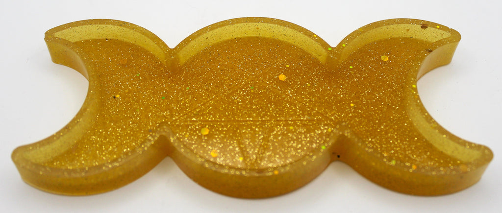 Resin Triple Moon Pentacle Star Trinket Tray | | Wiccan Center