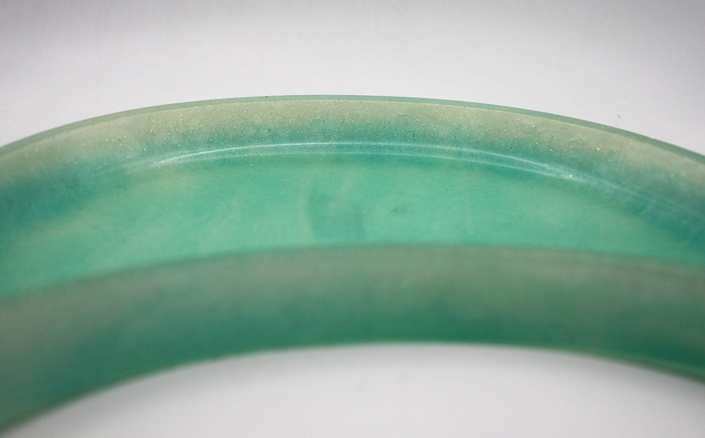 Resin Teal White Moon Trinket Tray | | Wiccan Center