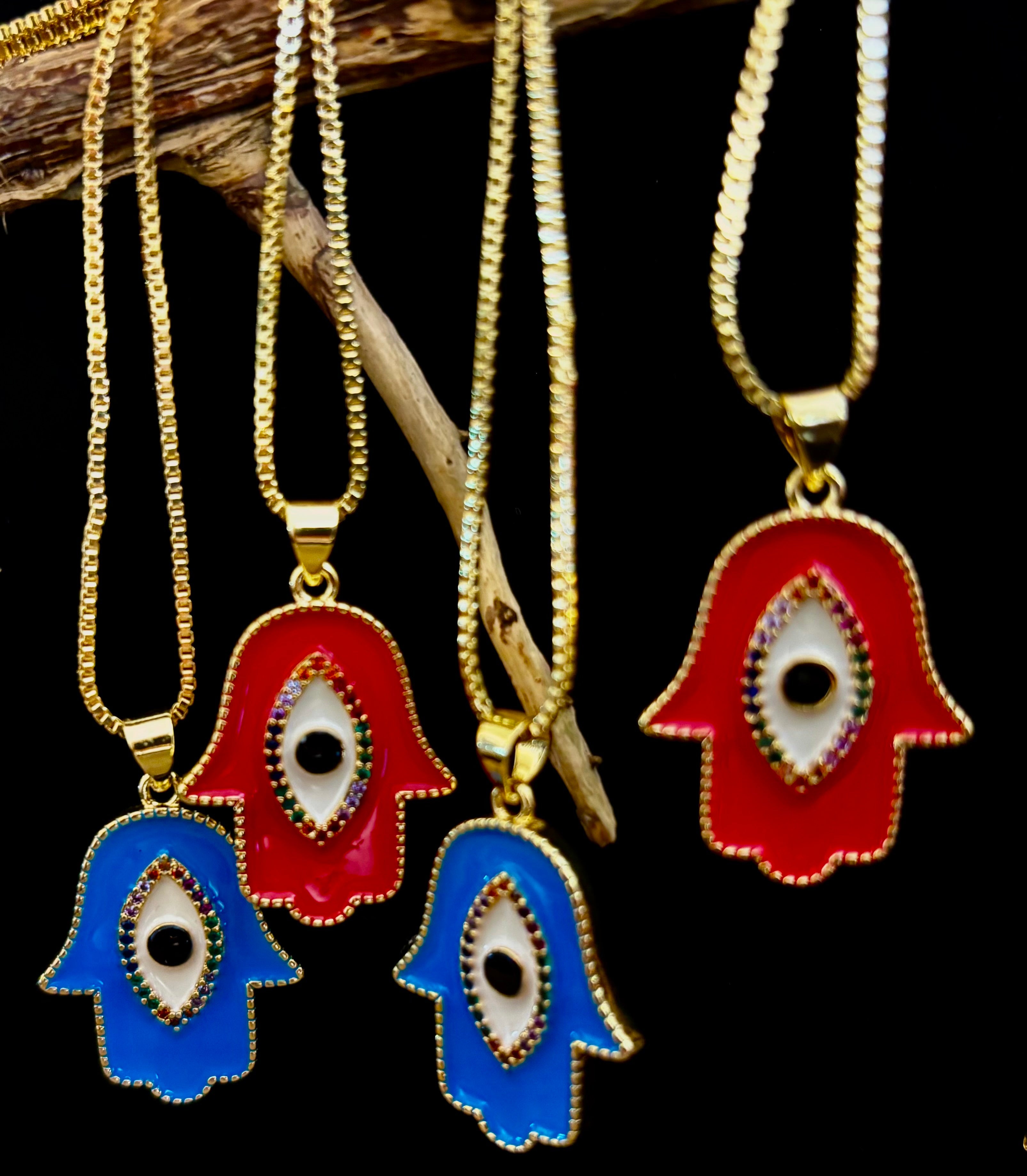 Evil Eye Necklace – Made in Turkey (Red or Blue) | | Wiccan Center