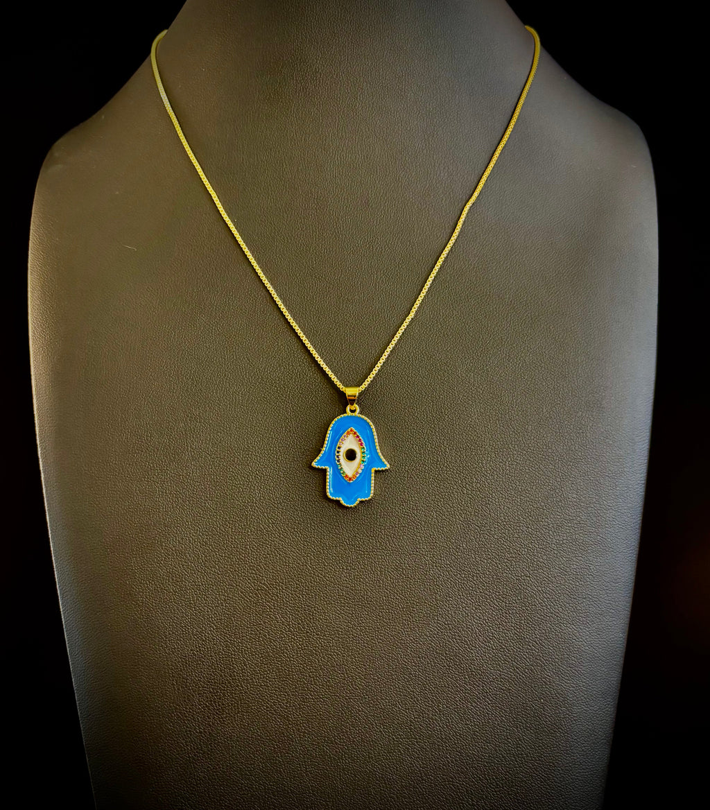 Evil Eye Necklace – Made in Turkey (Red or Blue) | | Wiccan Center
