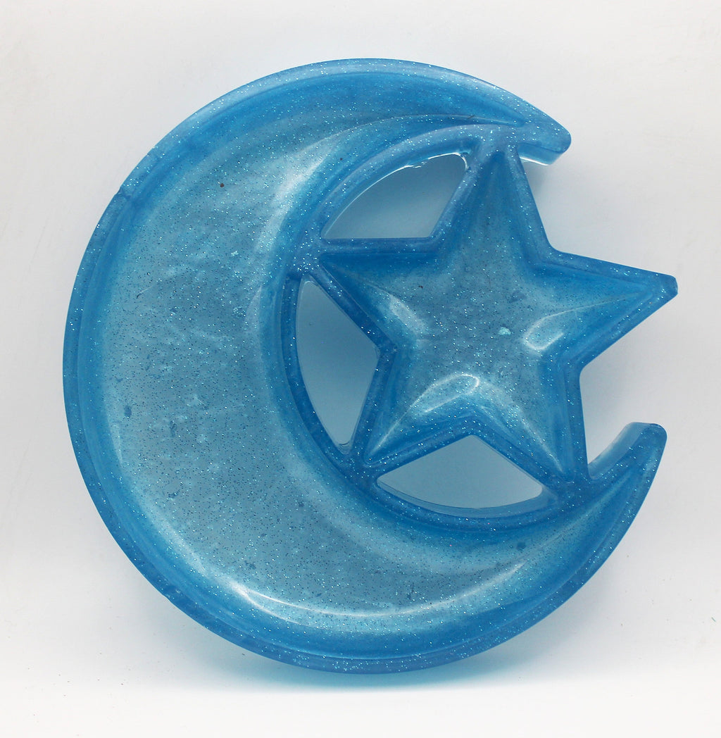 Resin Moon and Star Trinket Tray | | Wiccan Center