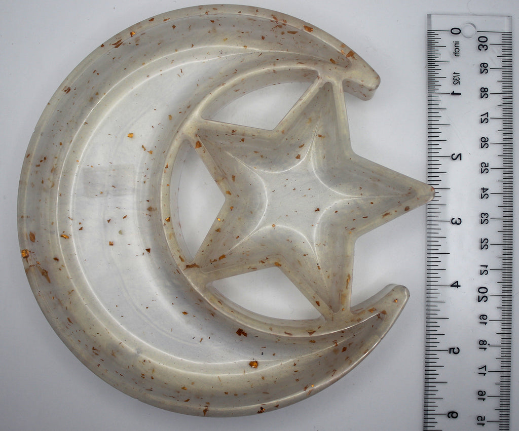 Resin Moon and Star Trinket Tray | | Wiccan Center