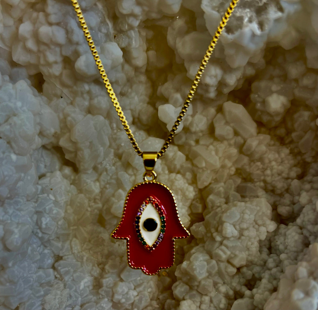 Evil Eye Necklace – Made in Turkey (Red or Blue) | | Wiccan Center
