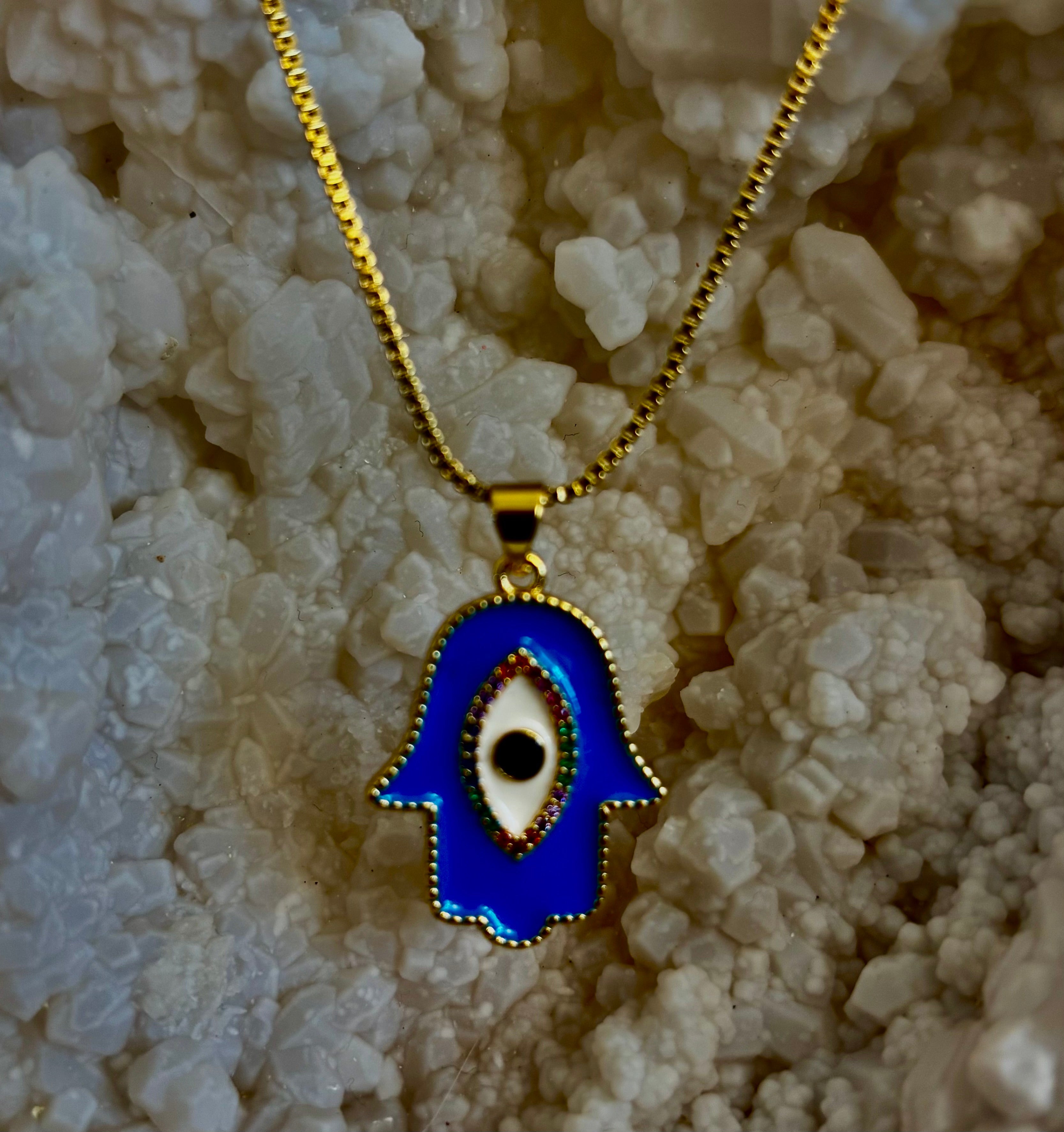 Evil Eye Necklace – Made in Turkey (Red or Blue) | | Wiccan Center