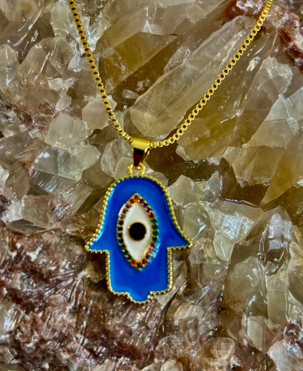 Evil Eye Necklace – Made in Turkey (Red or Blue) | | Wiccan Center