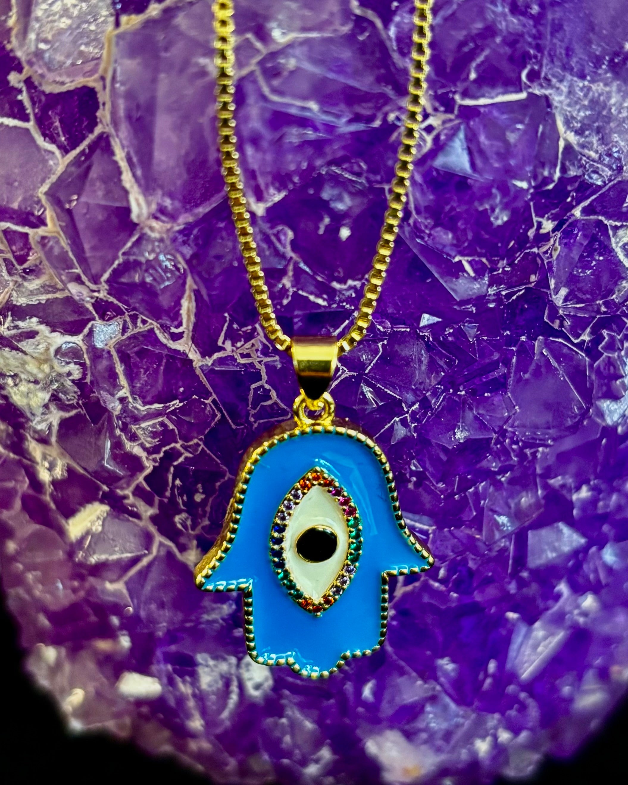Evil Eye Necklace – Made in Turkey (Red or Blue) | | Wiccan Center