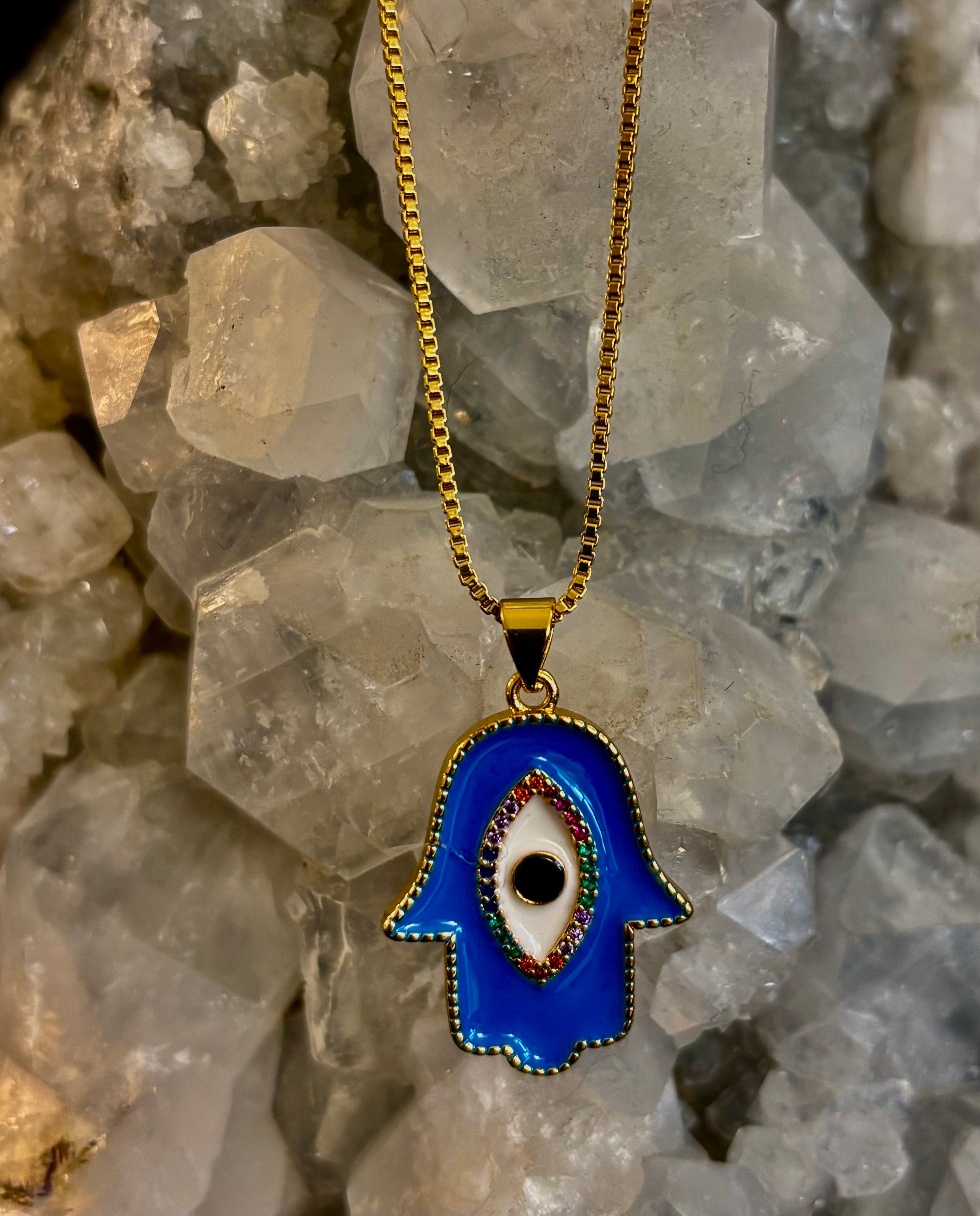 Evil Eye Necklace – Made in Turkey (Red or Blue) | | Wiccan Center