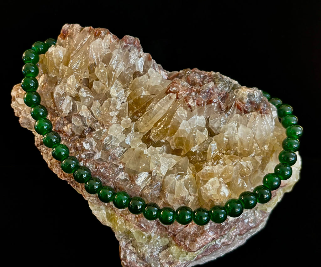 Emerald Green 8mm Beaded Choker Necklace – Bold, Timeless & Vibrant 💚✨ | | Wiccan Center